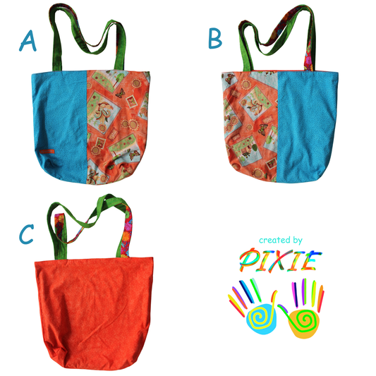 reversible tote bag